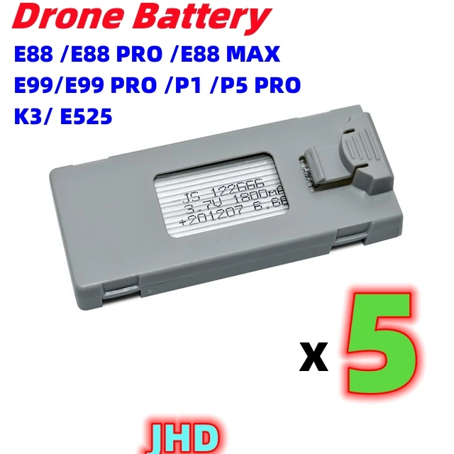 JHD Drone Battery For E88 PRO/E88 MAX/P5 PRO/P1/ K3/S2 Drone Battery E99 PRO Battery Drone Spare Part