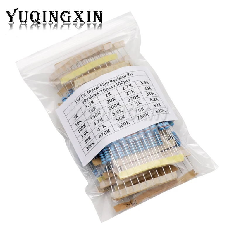 Amazon.co.jp: 100 個 2 ワット金属皮膜抵抗器 1% 1K-9.1K オーム ( 抵抗器 150 ピース/ロット 30 値金属皮膜抵抗器カーボン皮膜抵抗器 2 ワット 3 ワット 0.1 オーム-750 オーム 1