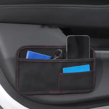 Organizer per Console Auto, Borsa Portaoggetti Adesiva Multiuso, Soluzione di Stoccaggio per Interni Auto, Ideale per Viaggi e Pendolarismo