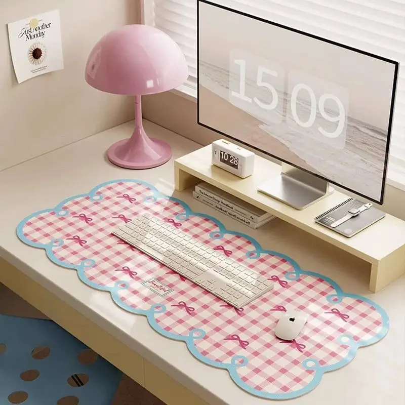 Girl wind diatom mud large office table mat ins wind high value absorbent mouse pad cartoon wear-resistant table mat