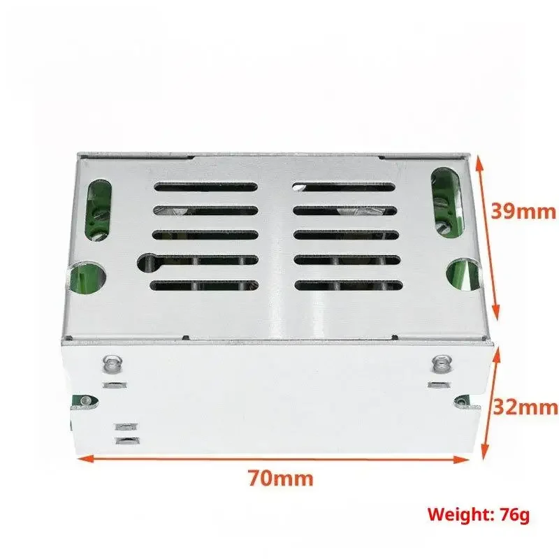 1Pcs 6V-55V 10A 스텝 업 전압 충전기 전원 공급 장치 모듈(알루미늄 쉘 케이스 박스 포함) 200W 최대 DC-DC 부스트 컨버터