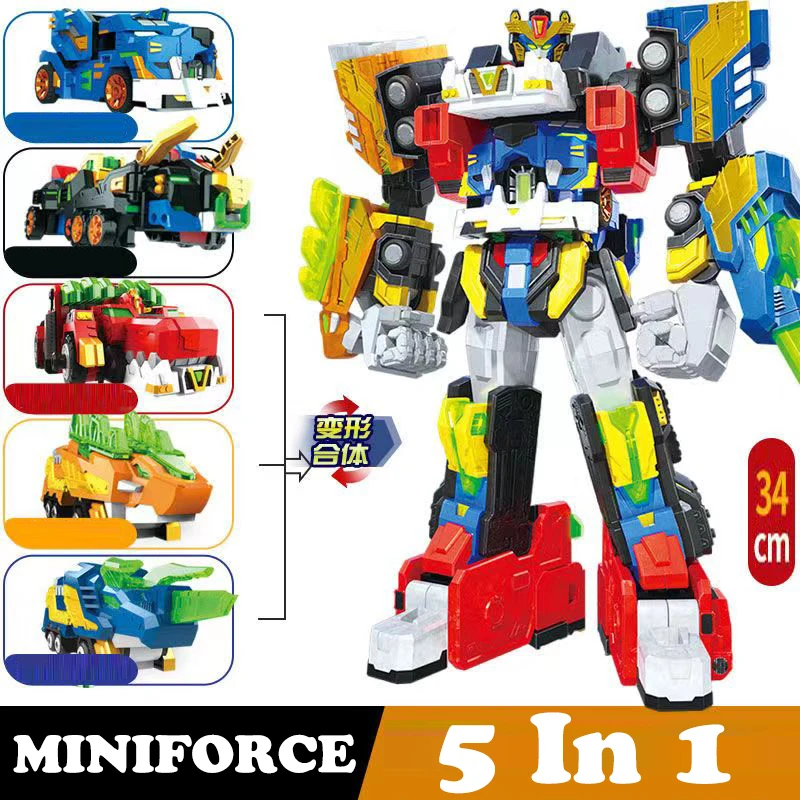 MiniForce 6 in 1 V Rangers VOLT LEGEND KING V Transformation