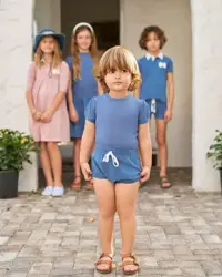 New Kids' Clothing Sets - Stylish Outfits for Toddlers and Children (Blue-Baby Girls Set)
