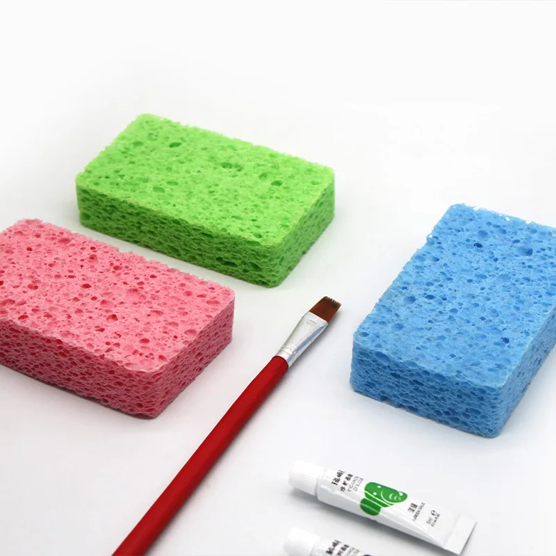 Watercolor Painting Sponge Boxed Moisturizing Special Water Chalk Sponge Strong Water Absorption Cleaning Tool Art Supplies
