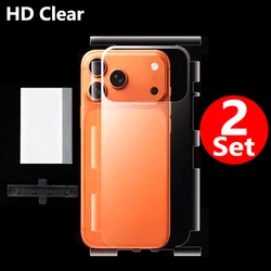 Flexible TPU Hydrogel Film Full Cover Screen Protectors - 3 - Pack/2 - Pack/1 - Pack - iPhone 17 Pro Max (HD - 2Set)