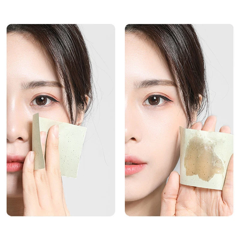 300PCS/Box Portable Oil Control Face Absorbent Paper Cleaning Wipes Absorbing Sheet Oily Matting Tissue Face Care Paper