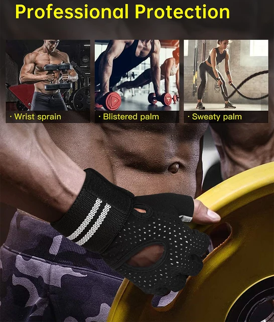 Prime Leather HALTÉROPHILIE Rembourré Gants Cuir - Fitness