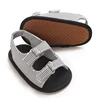 Baby's First Step Sandals 0-1 Year Old Boy Striped Soft Soled Sandals Breathable and Non Slip Frst Pair Of Walking Shoes 2