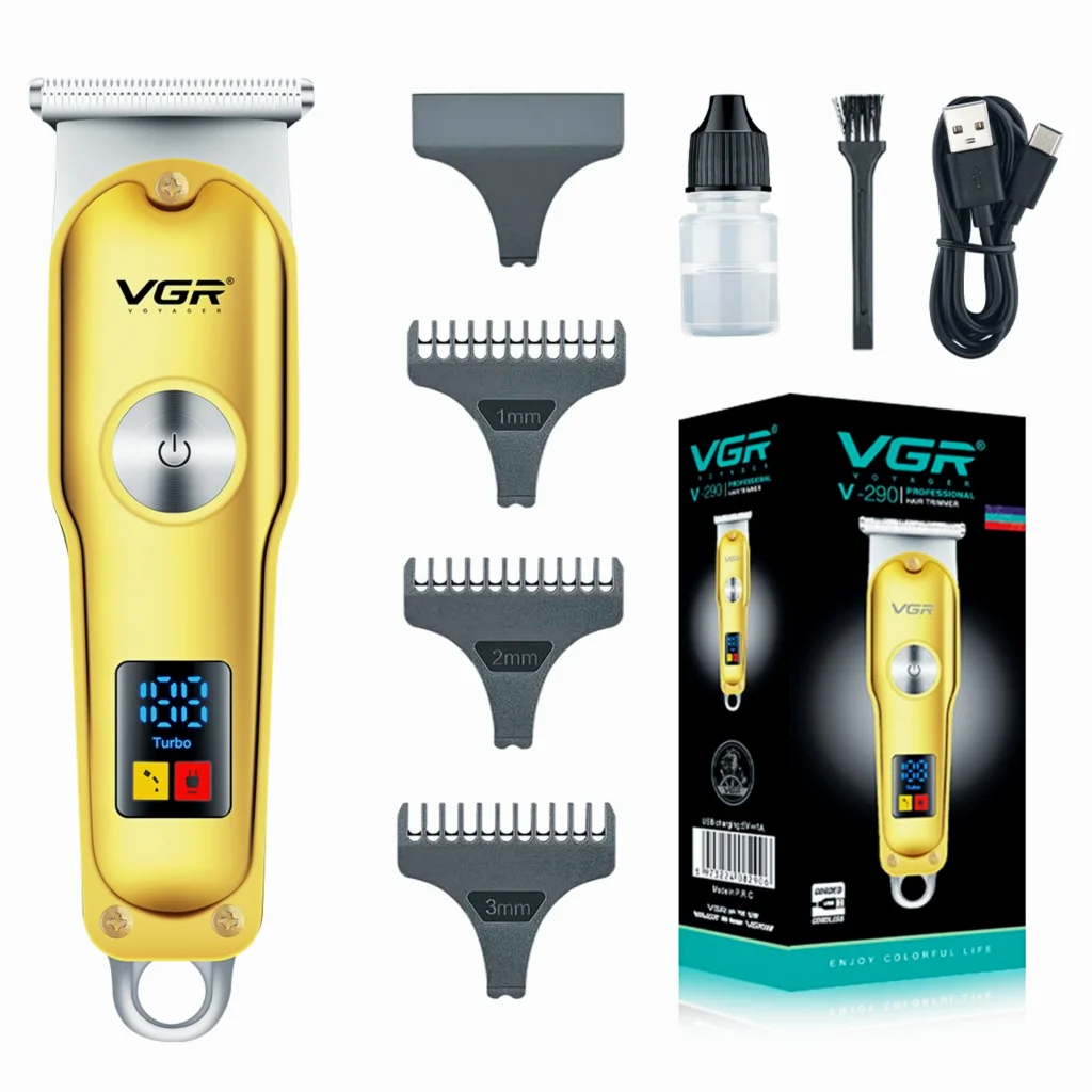 

VGR Mini Hair Cutting Machine Cordless Electric Hair Clipper Professional Bald Haircut Machine Barber Hair Trimmer for Men V-290