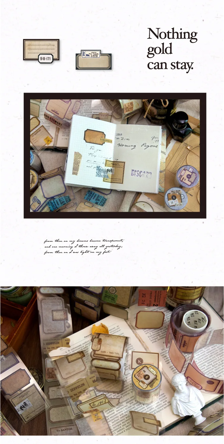 2m Decorative Washi Tape Roll for Scrapbooking, Stickers & Label Markers, Adhesive ... - SKU DWTR2116 - UGI Packaging