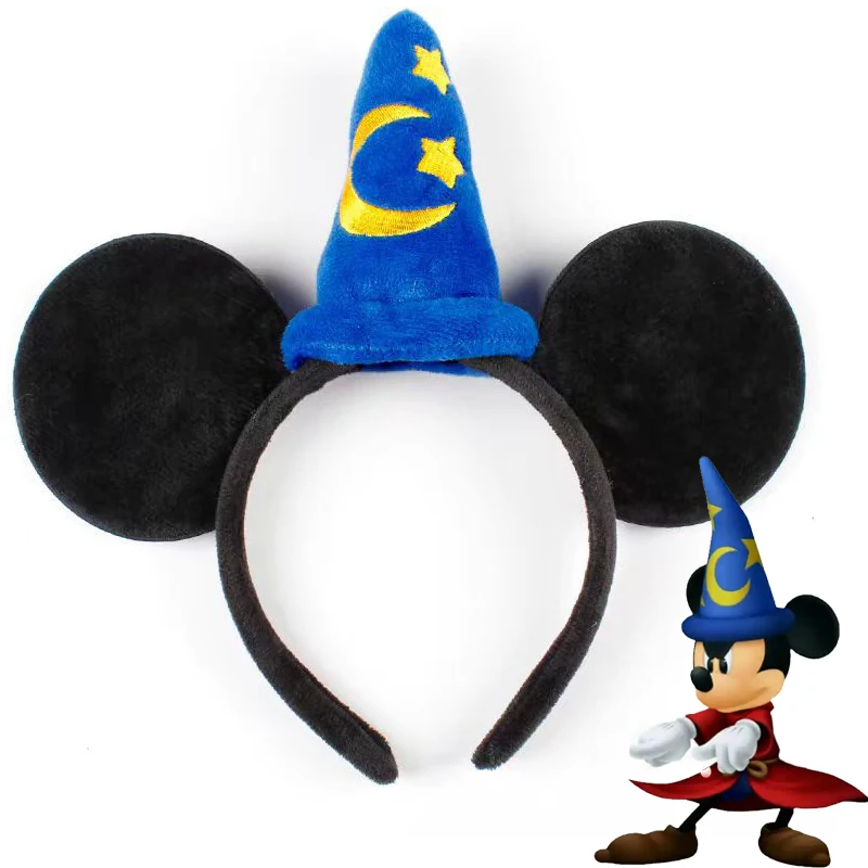 2026 Disney Mickey Mouse Plüsch Magic House Disney Kopfbedeckung Cosplay Dekoration Weihnachtsfeier Stoff Haarband Erwachsene/Kinder