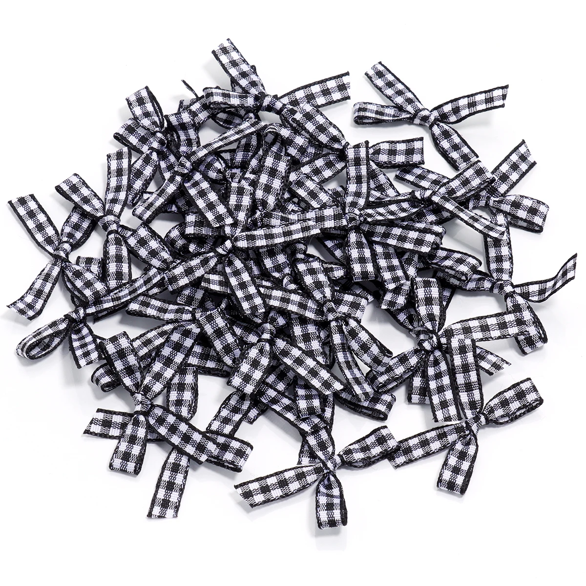 50/100 Stücke Mini Schleife Band Krawatte 4x2,5 cm Satinband Schleife Blume DIY Handwerk Handarbeit Bowties Haarspange Party Geschenk Kleidung Dekor Schleife – Detail 7