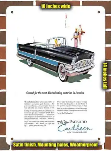 Металлический знак-1955 упаковка Карибский-10x14 дюймов