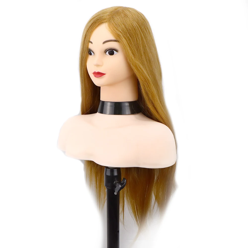 Soft Silicone Cosmetology Mannequin Head For Makeup/Grafting Eyebrow  Design/ Massage / Practice Face Painting Doll Model