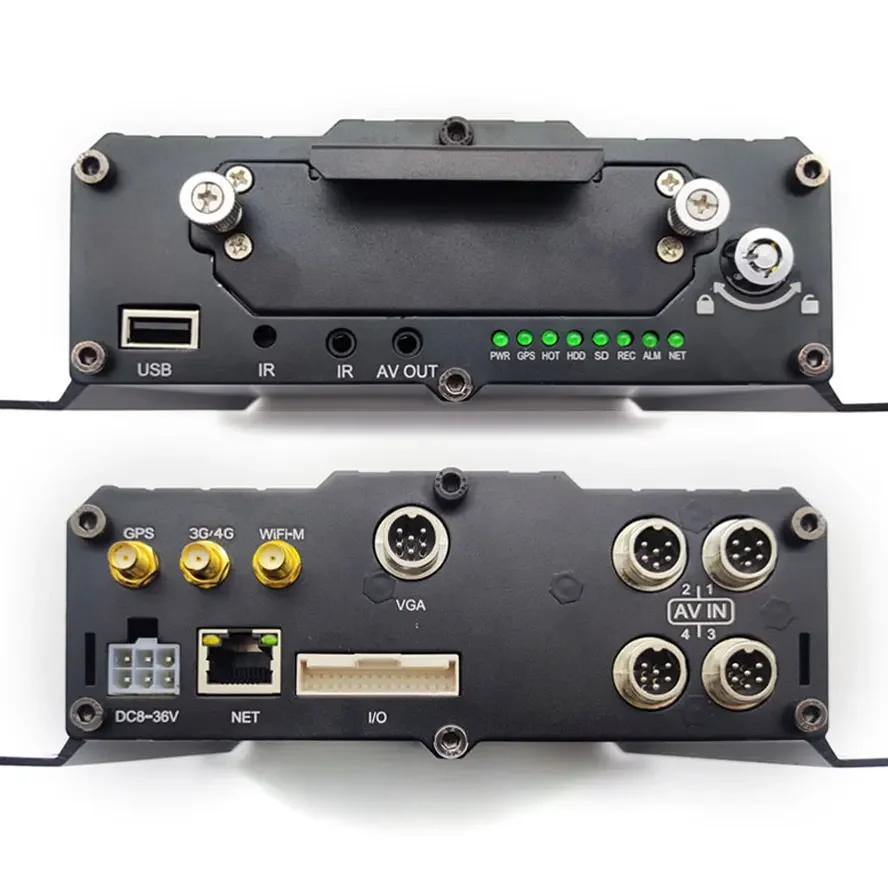 FL&OEM 8채널 1080P H.265 차량용 블랙박스 MDVR 디지털 비디오 레코더 (4G GPS WIFI 탑재) 트럭 버스용 CMSV6 원격 모니터링 지원