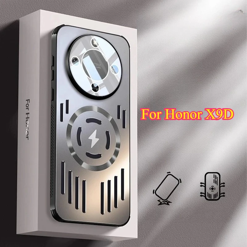 Enhanced MagSafe Charging Metal Heat Dissipation Phone Case with Aluminum Alloy Shockproof Bumper