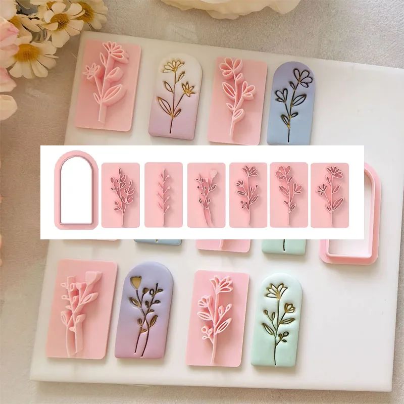 Soft Pottery Earrings Mold Set for DIY Handmade Jewelry Making