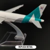 Scale 1:400 Metal Aircraft Model, Korea Seoul A320 Airplane Diecast Aeroplane Home Office Decor Mini Moto Toy for Children 5
