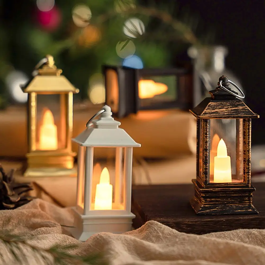 

Electronic Flameless Candles LED Lantern Retro Night Lights Tea Lights Christmas Wedding Garden Party Decor Centerpiece Lantern