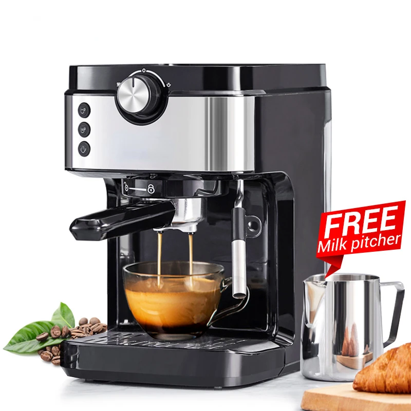 New JASSY 19 Bar Espresso Coffee Maker Machine with Milk Frother for Espresso, Latte and Mocha, Cappuccino,1372-1633 W