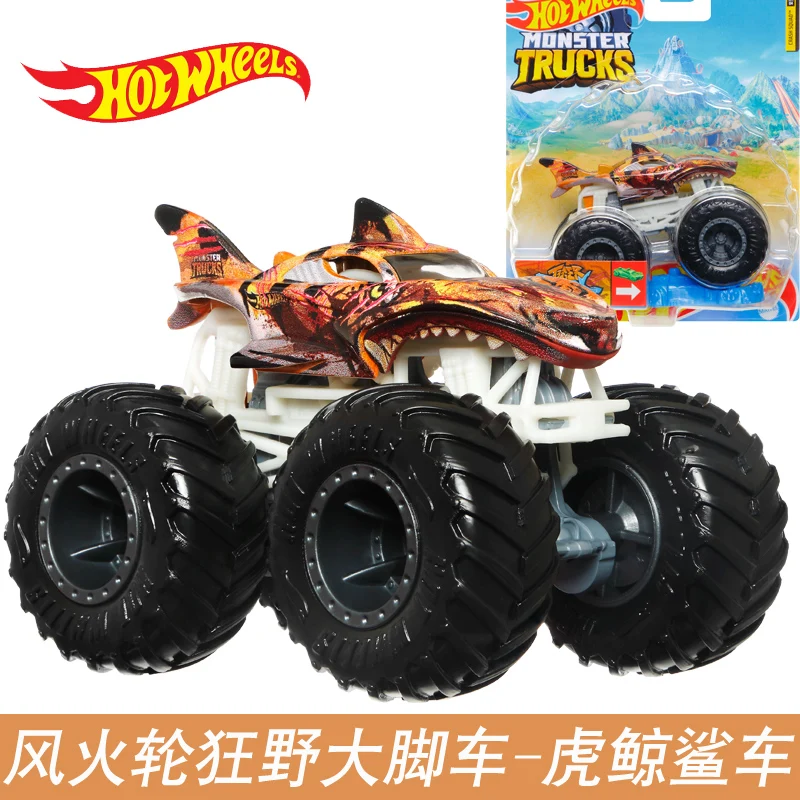 Hot Wheels-Diecast Car Monster Truck Toy para Crianças, 1:64, Voiture Plus,  Crushable, Tubarão, Wreak, Kid Boy, Original, Presente de Aniversário -  AliExpress