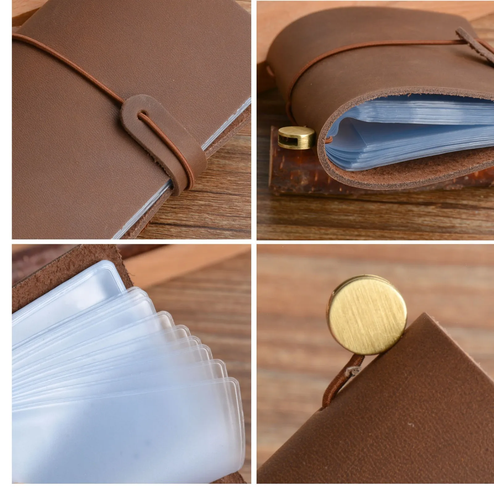 Handcrafted Genuine Leather Multi-Card Wallet and Business Card Holder