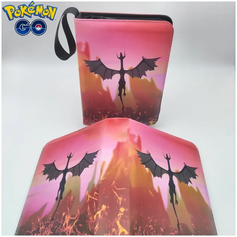 

400Pcs Card Pokemon Album 4 Pocket Zipper Binder Folder Pokemon Battle Card Pack Kids Birthday Gift Christmas Gift Without Cards