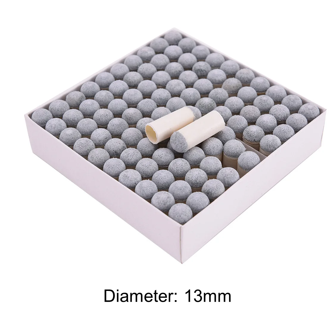 Billiard Cue Tip Slip-On Push-On Pool Billiard Snooker Cue Stick Tips 9mm 10mm 11mm 12mm 13mm 100X