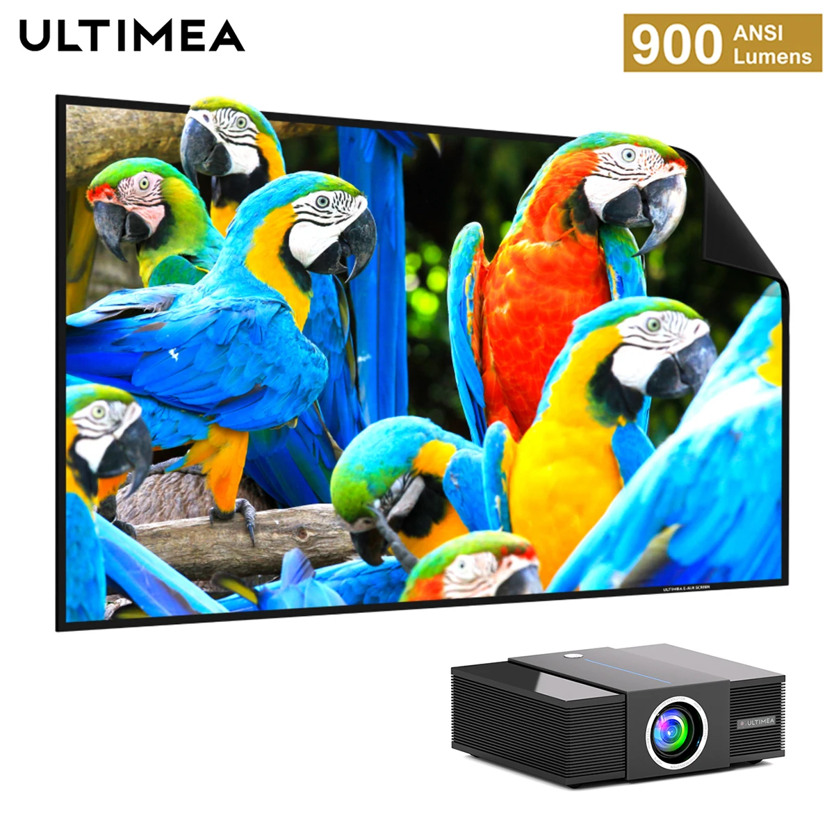 アルテマUltima プロモ ULTIMEA Apollo P60 Full HD 1080P 5G WiFi Projector & 120″ E