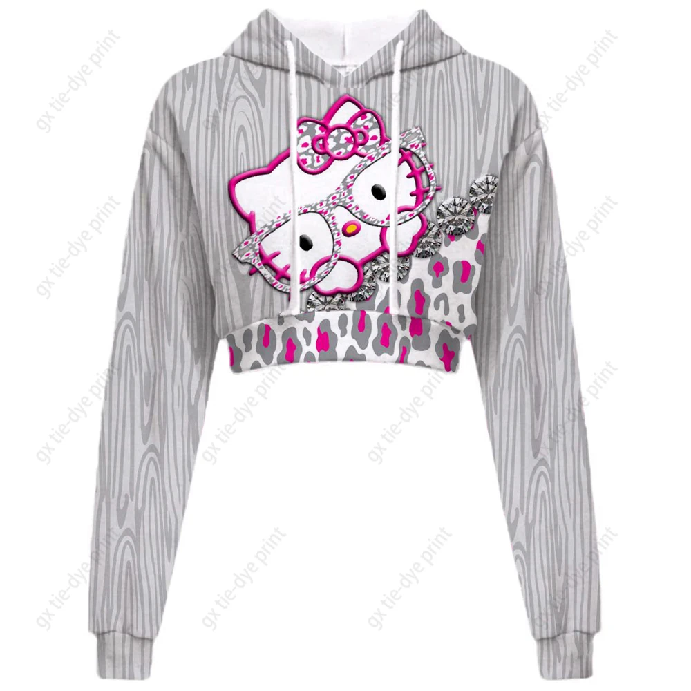 

Женская толстовка с капюшоном и длинным рукавом, с принтом Hello Kitty
