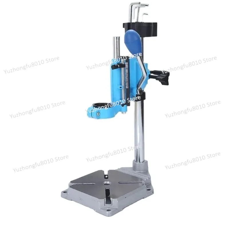 High Quality Rotary Tool Workstation Drill Stand Aluminium Electric Drill Stand for Woodworking Tools image 4
