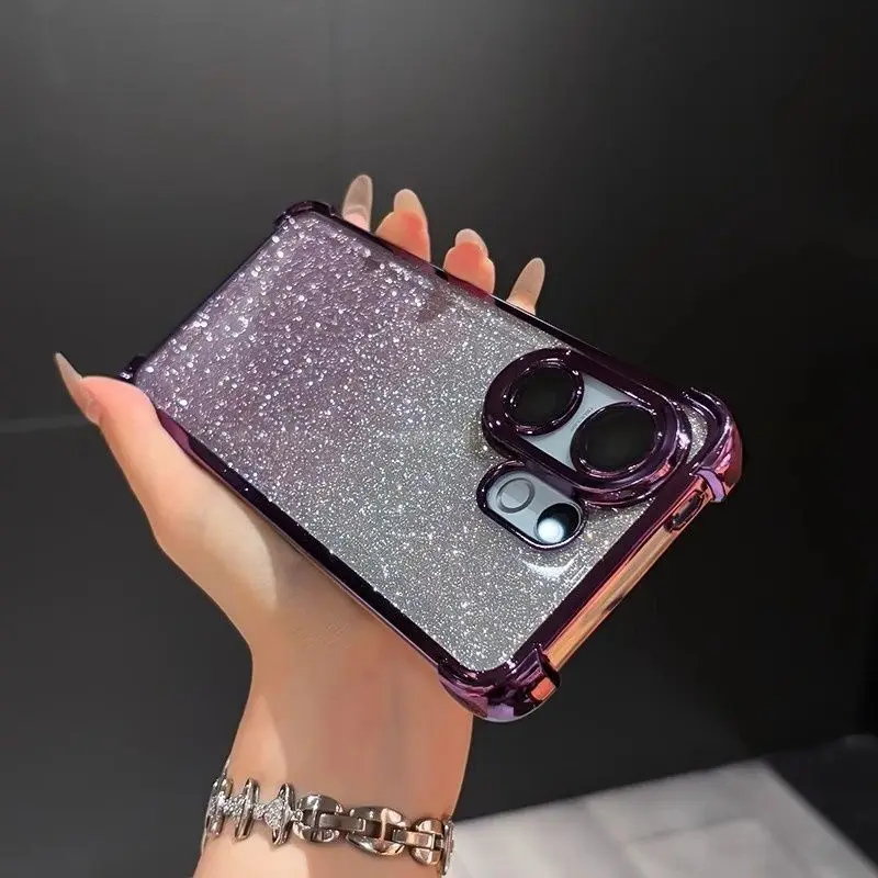 Fashion Glitter Shockproof Phone Case with Coner-Airbag Protection