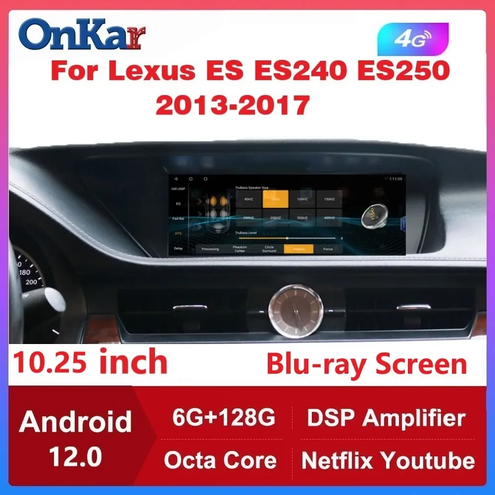

Автомагнитола для Lexus ES ES240, 2013-2017, 10,25 дюйма, Android 12, 128 ГГц