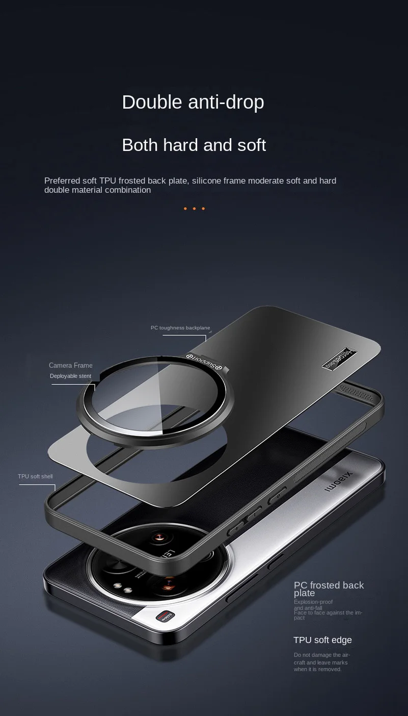 Fully Enveloped Retractable Glass Lens Protective Case Cover