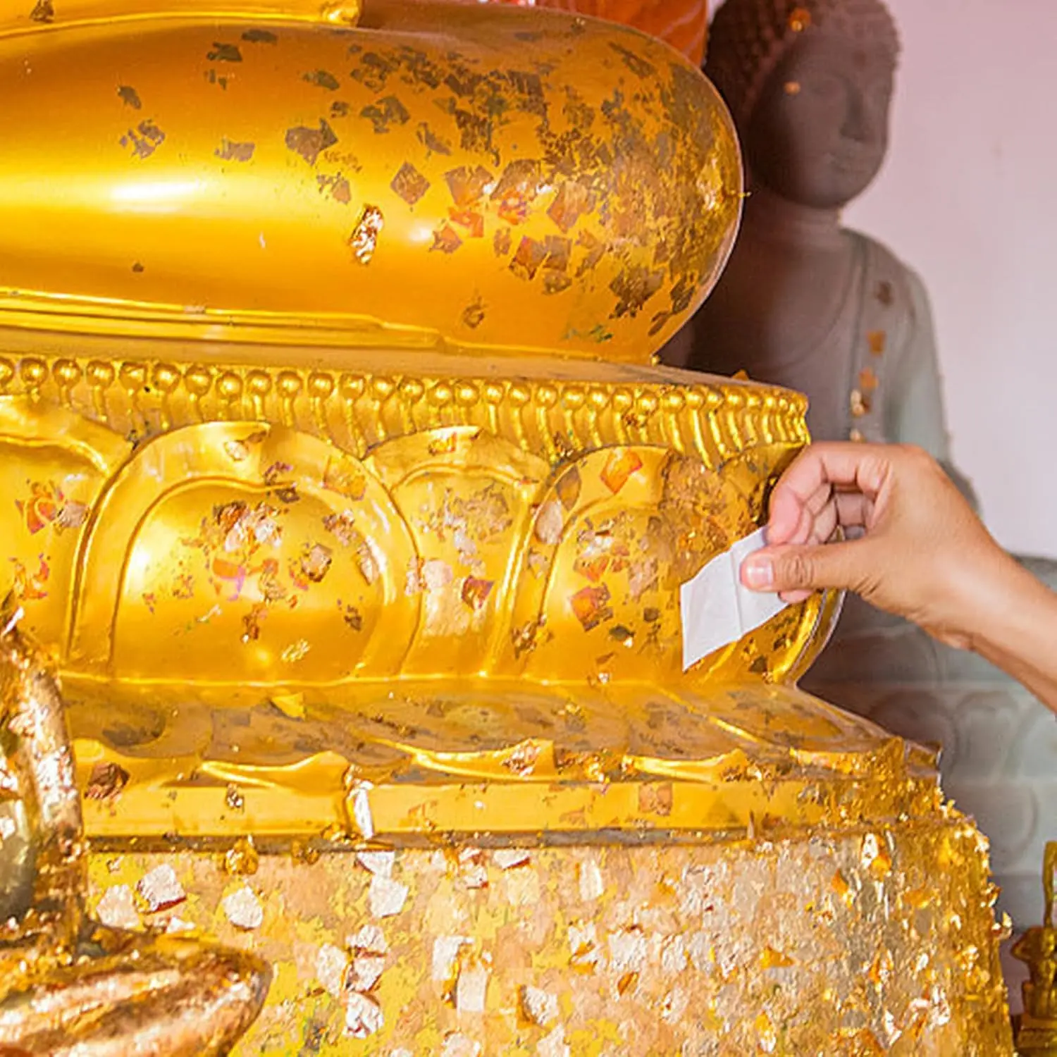 100Pcs Sheets Gold Foil Paper 9x9cm Silver Leaf Gilding Foil Imitation Gold For Decoration Art DIY Nail Crafting And Furniture 3