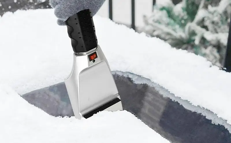 

Heated Snow Scraper Portable Fast Heating Windshield Ice Scraper Anti Slip 12V Heated Snow Shovel For Most Cars Trucks SUV