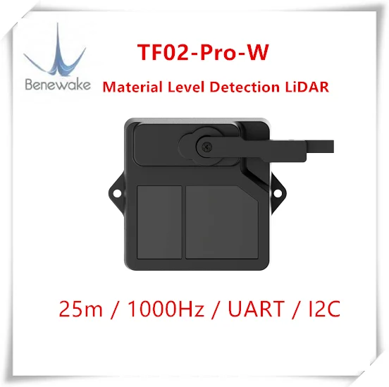 TF02 Pro W Material Level Detection LiDAR UART I2C/ RS485 Interface FoV 3° Operating range 25m laser radar ranging sensor 3