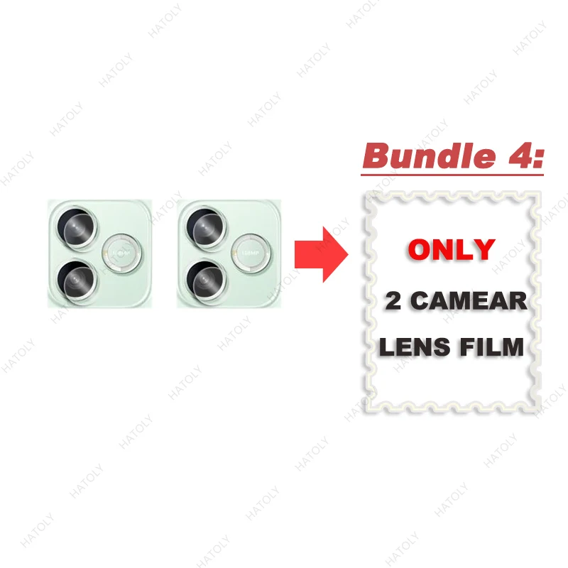 Premium HD Clear Screen and Camera Lens Protector Glass Protective Film