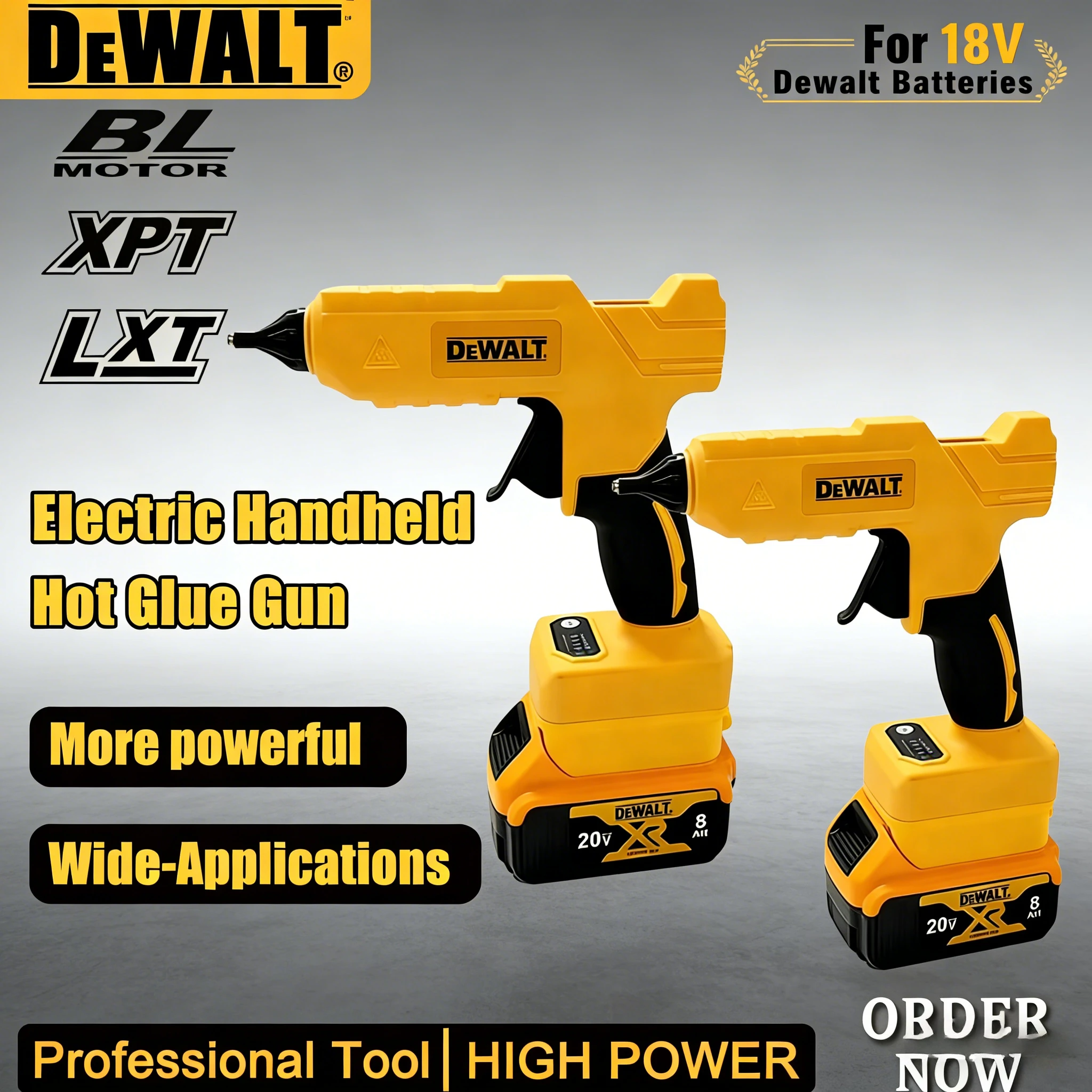 DEWALT 전기 핸드헬드 핫 글루건 수리 DIY 도구 핫멜트 용접 열풍기 화..