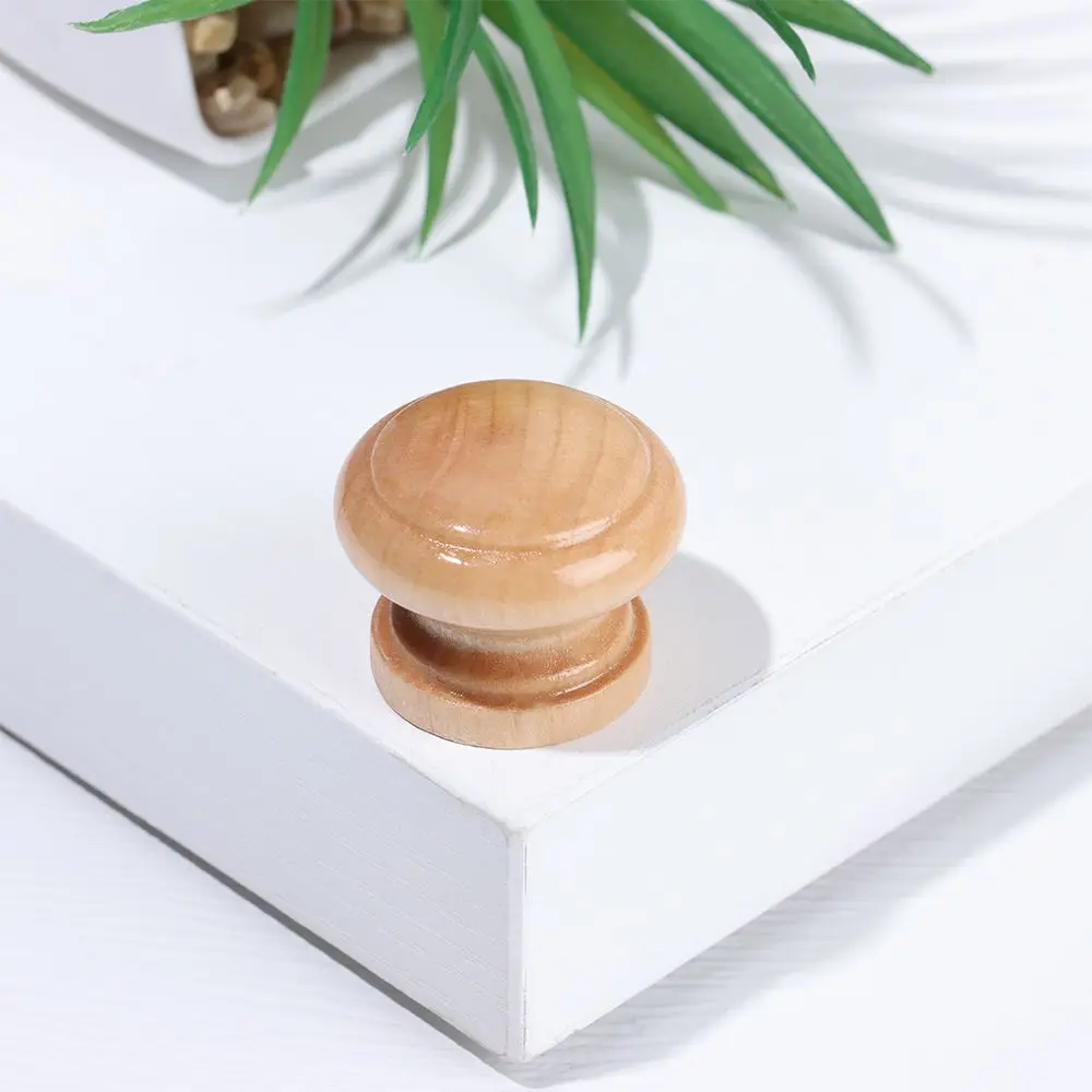 Wooden Retro Cabinet Dresser Drawer Knobs cabinet drawer knobs Single Hole Cupboard Handle with Screw Wardrobe Pulls Handle Furniture Hardware