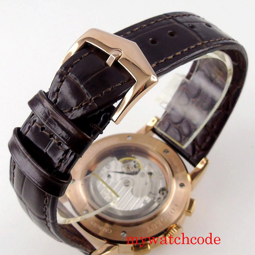 Automatic Men's Wristwatch Leather