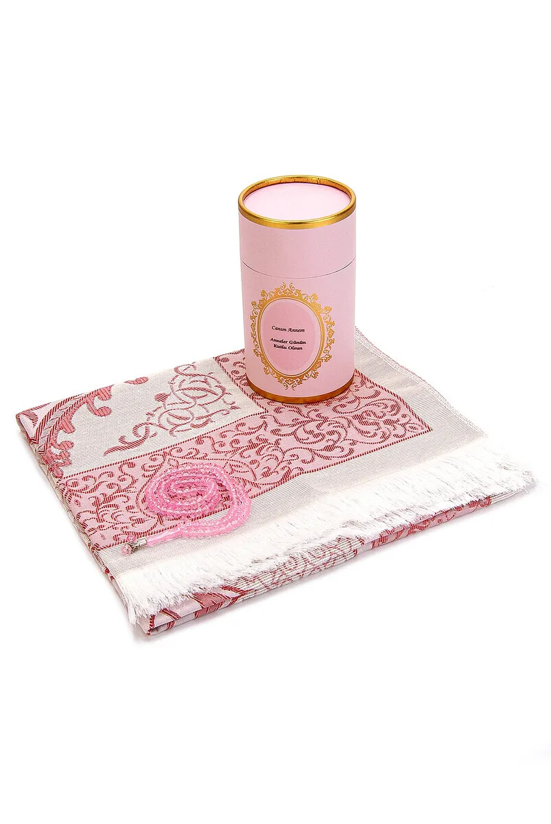 

IQRAH Dear Mom, Special Cylinder Box Set With Seccade and Pearl Rosary