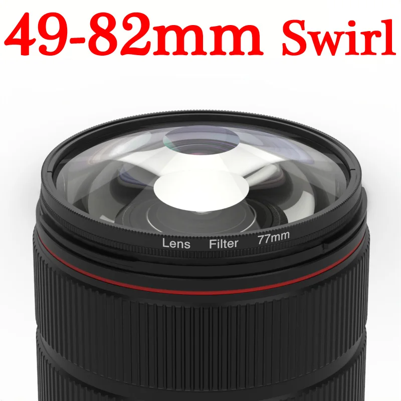 

Объектив с призмой для специальных эффектов, Вихревой фильтр 58 мм, 77 мм, 82 мм, для nikon d3500, canon, eos