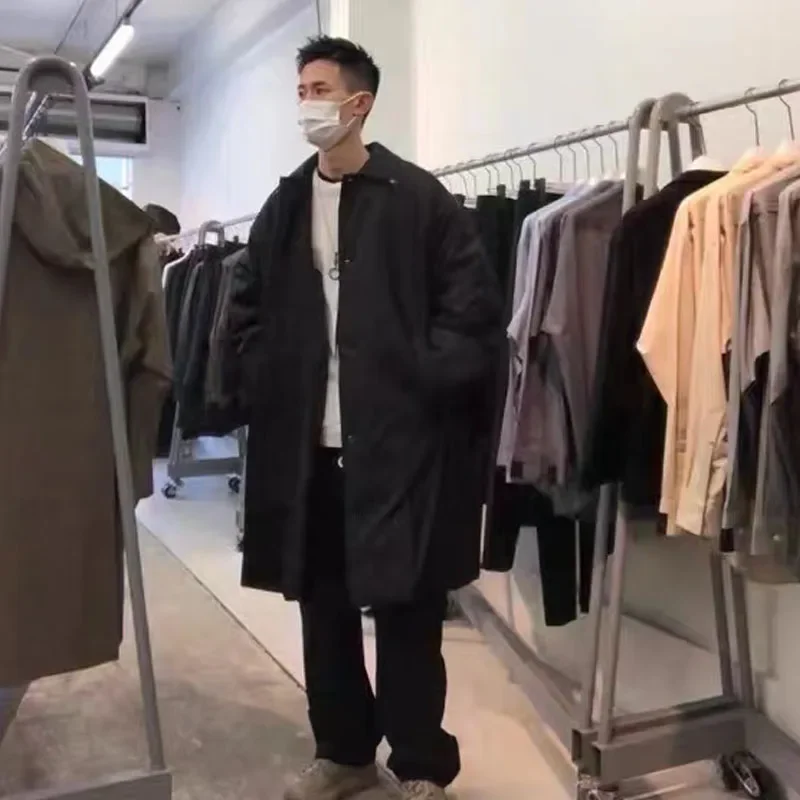 N.HOOLYWOOD Japanese Autumn Winter Warmth Thickened Loose Casual Men's Clothing Oversized Long Cotton Parkas Jacket