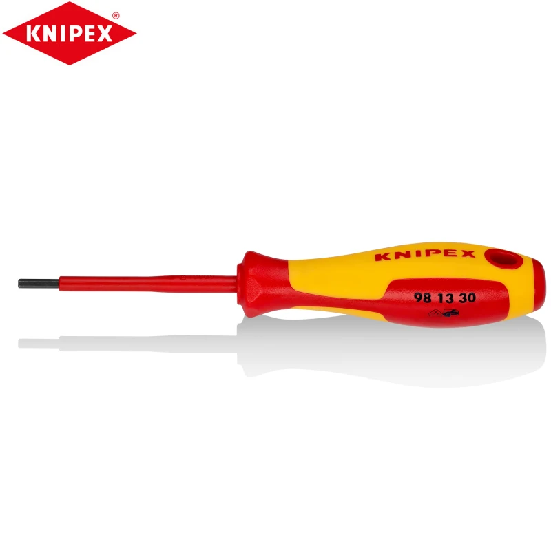 Knipex 98 13 30 Cacciavite Per Viti A Esagono Incassato Design Della Maniglia Previene Il Rotolamento Materiali Di Alta Qualità Funzionamento Semplice