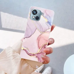 Custodia per telefono in silicone morbido trasparente Marble - Copertura posteriore alla moda Fundas