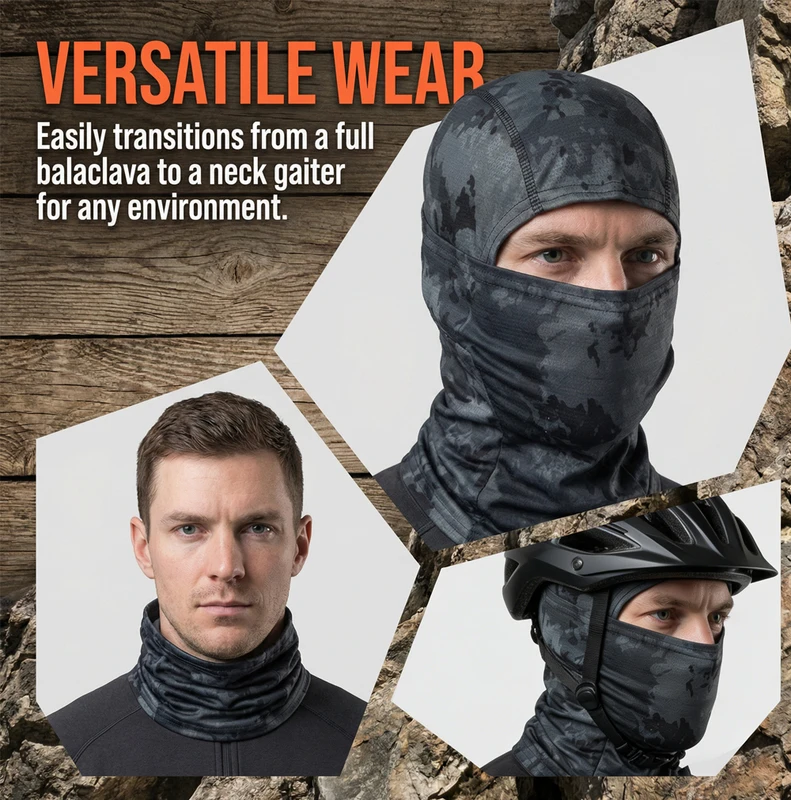 Men' Women' Elastic Breathable Balaclava Hat Sunscreen