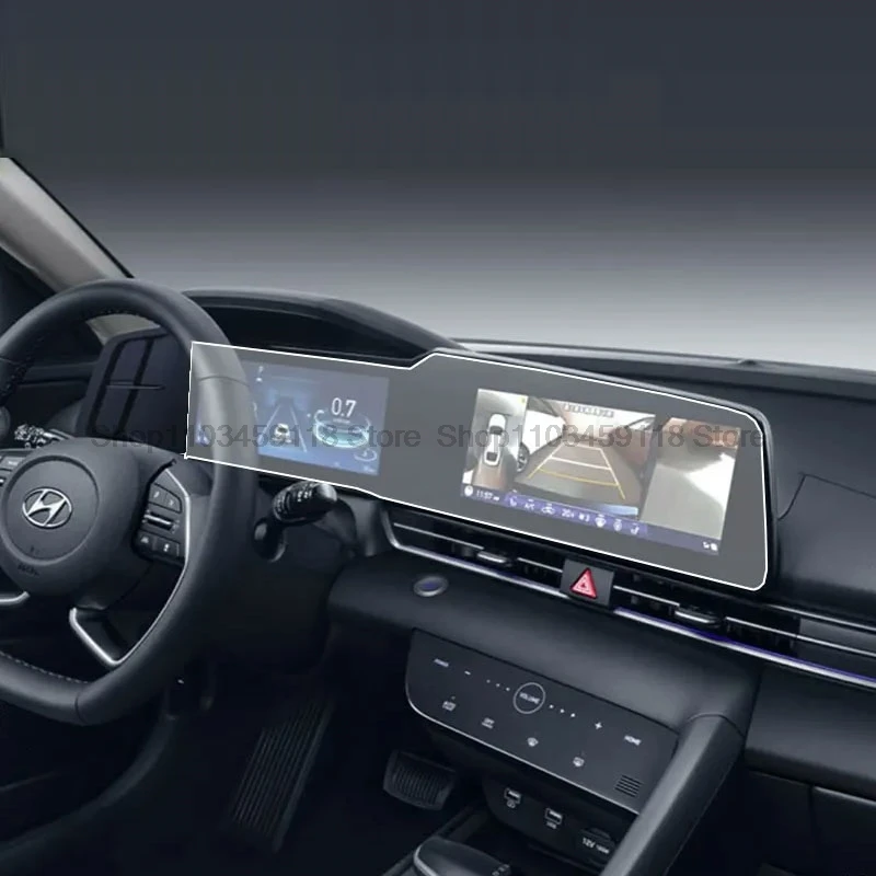 

Tpu Transparent protective Film For Hyundai Elantra 2021 2022 Car GPS navigation Interior Anti-scratch