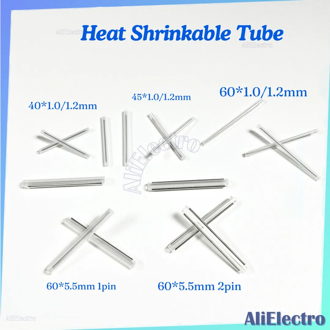 Heat Shrink Tube Heat Shrinkable Tube 40mm 45mm 60mm 1pin 2pin Smoove Fiber Optic Splice Protector Tubo Cable Heat Shrink Tube Protector Sleeves