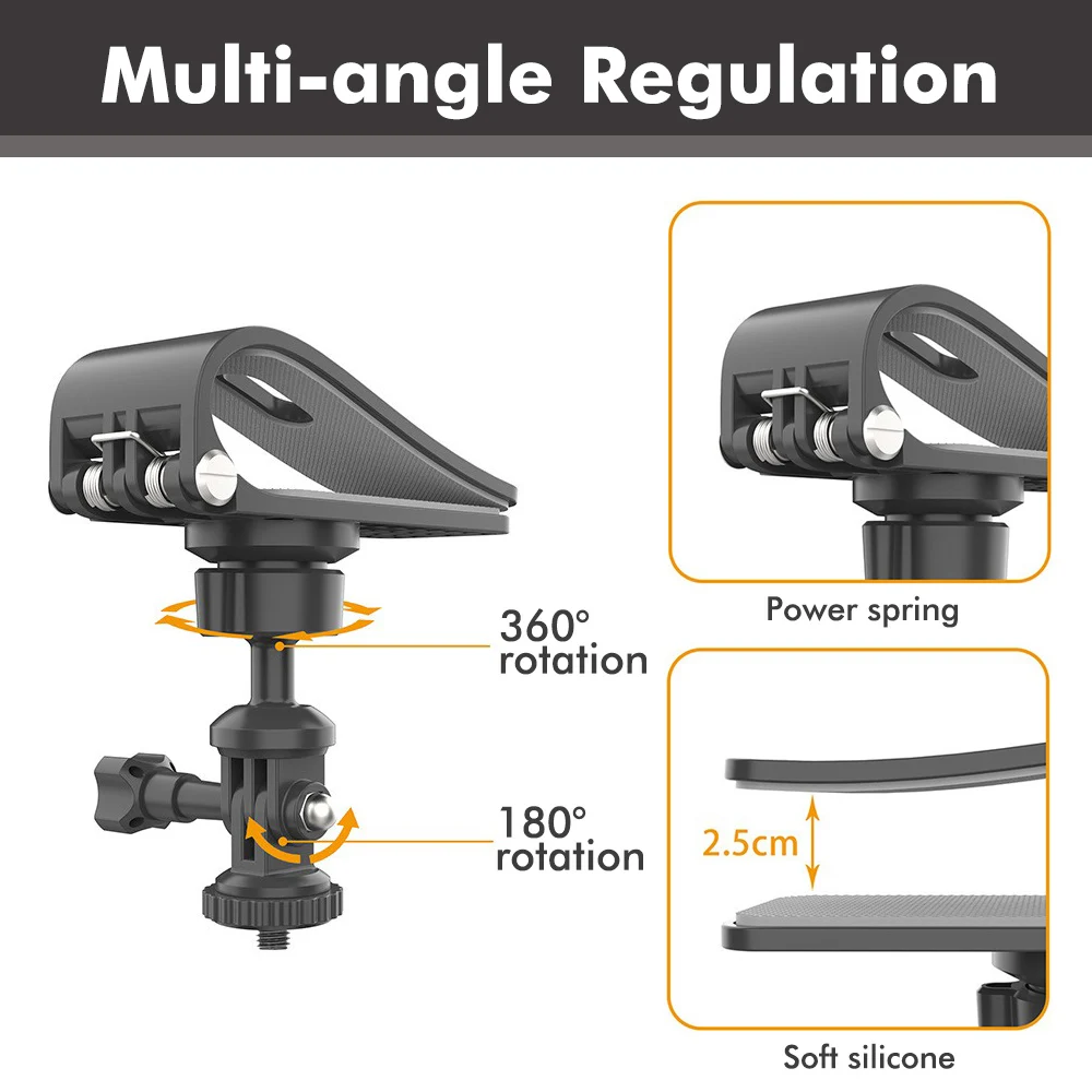 Neue Erweiterungshalterung für Auto-Sonnenblenden, Action-Kamera-Halterung, Adapterhalterung 1/4 Zoll, geeignet für Pocket 3 Action 4 Insta360 Kamera – Detail 4